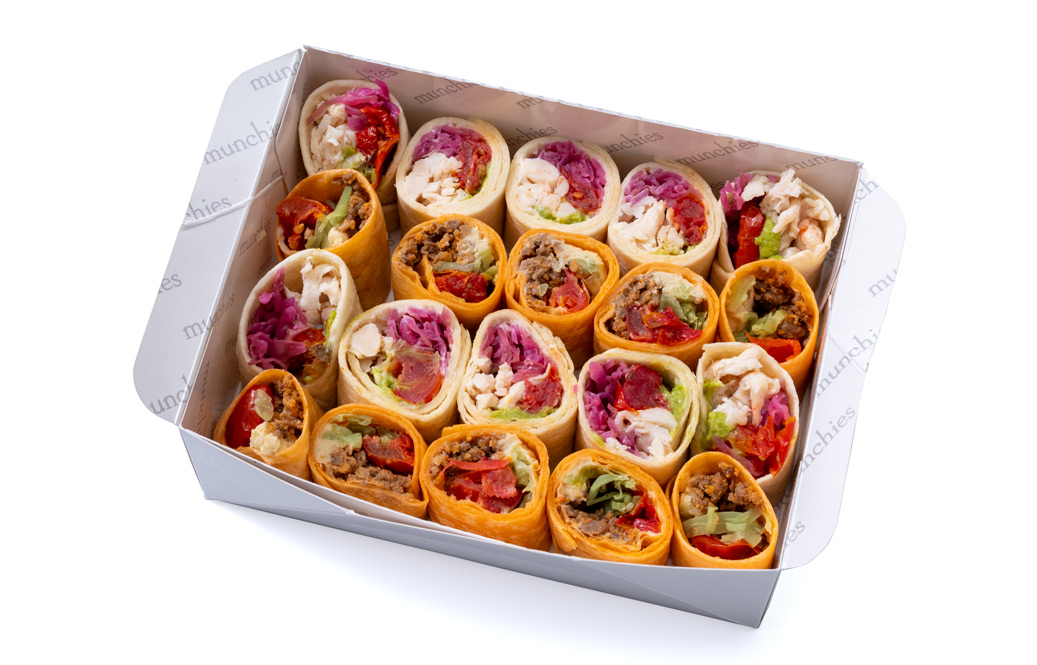 カラフルな2種のトルティーヤロール (20切れ)